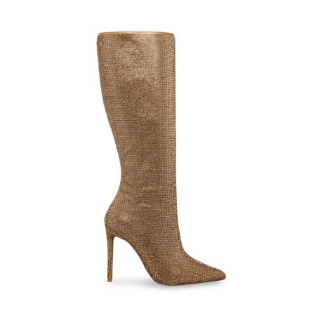 Botas Altas Steve Madden Valinda Mujer Doradas | ES MSE138